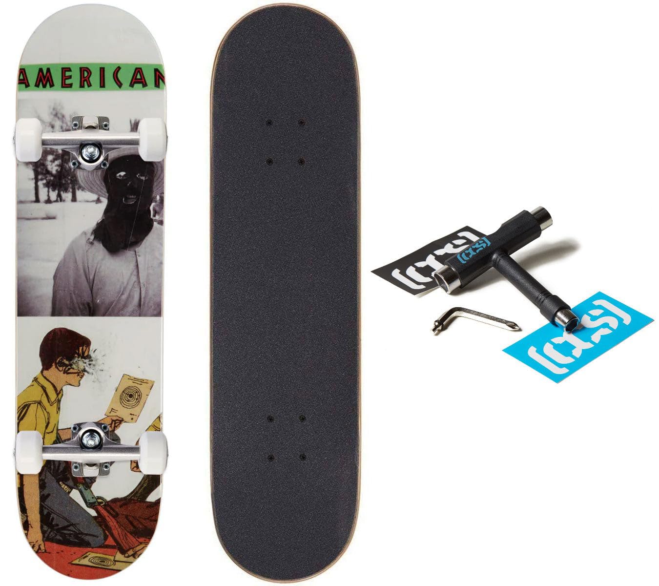 [CCS] Max Goldsmith Artist Series Skateboard Complete | Maple Wood | Professional Grade | Fully Assembled with Skate Tool & Stickers | Adults, Kids,