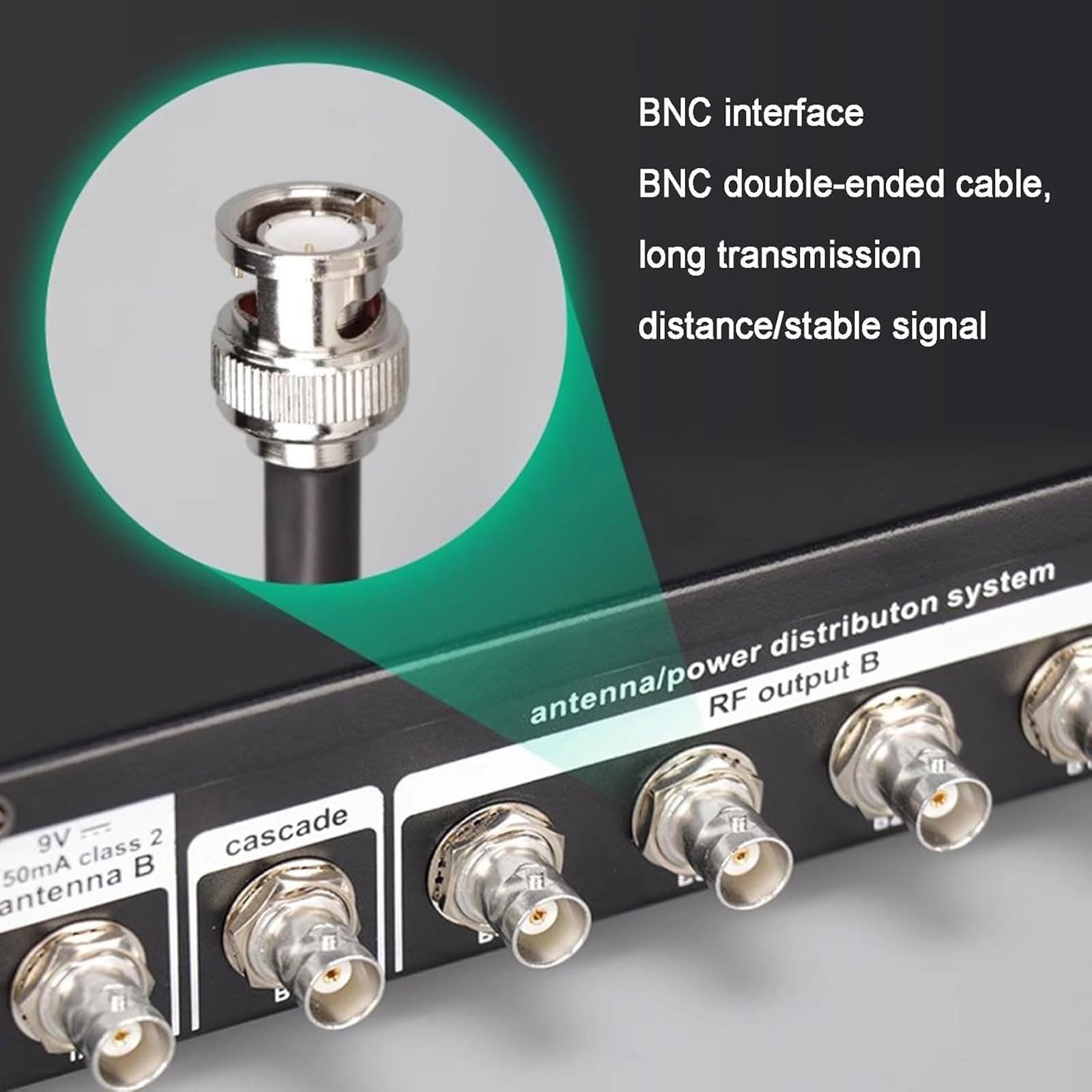 System dystrybucji zasilania anteny UHF, Aktywne anteny kierunkowe System mikrofonów bezprzewodowych, 2 łopatki antenowe, Zakres częstotliwości 400-950 MHz, Wzmocnienie sygnału 1000 m(16 input)