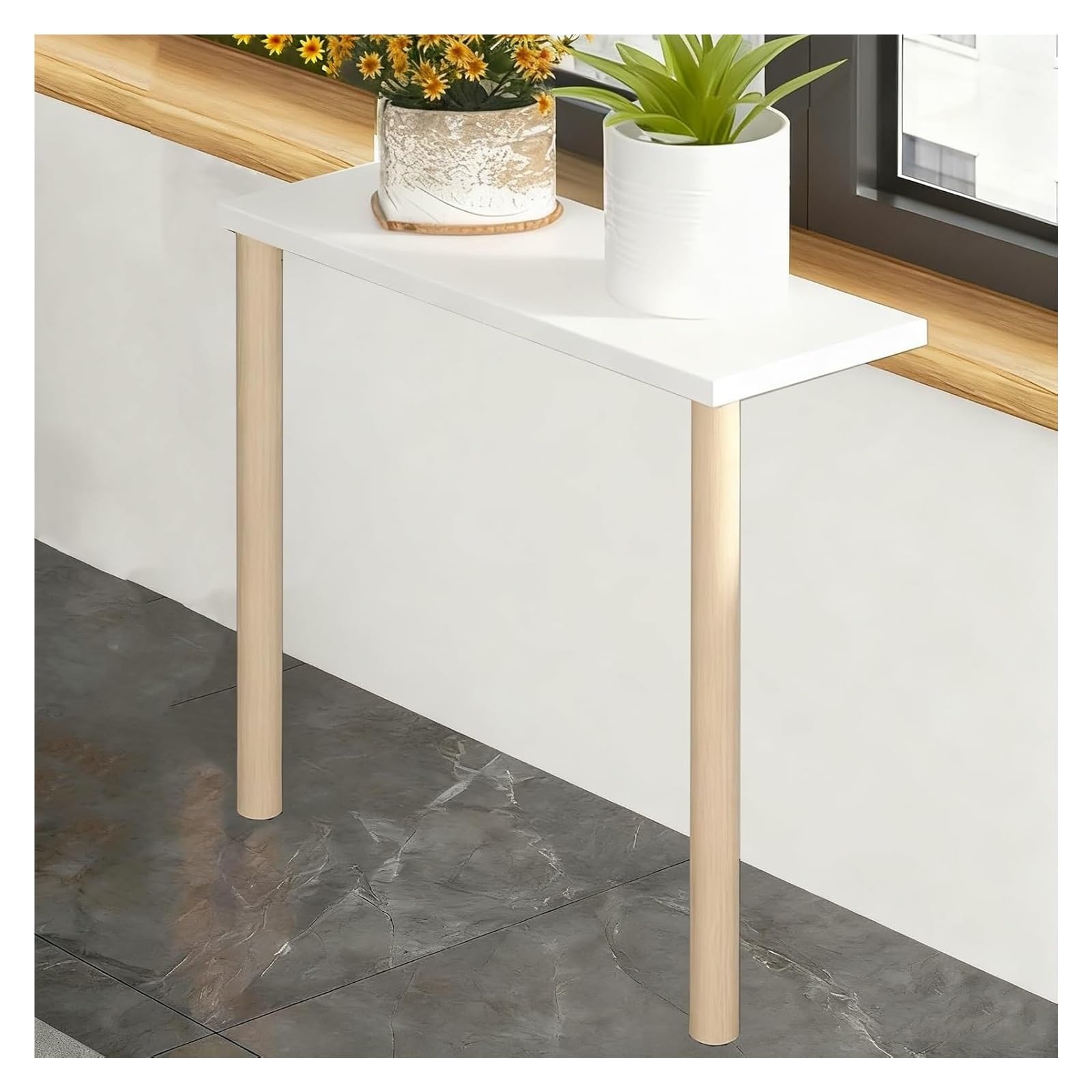 Cache pour rebord de fenêtre en bois recoupable 90x30x40cm pour intérieur