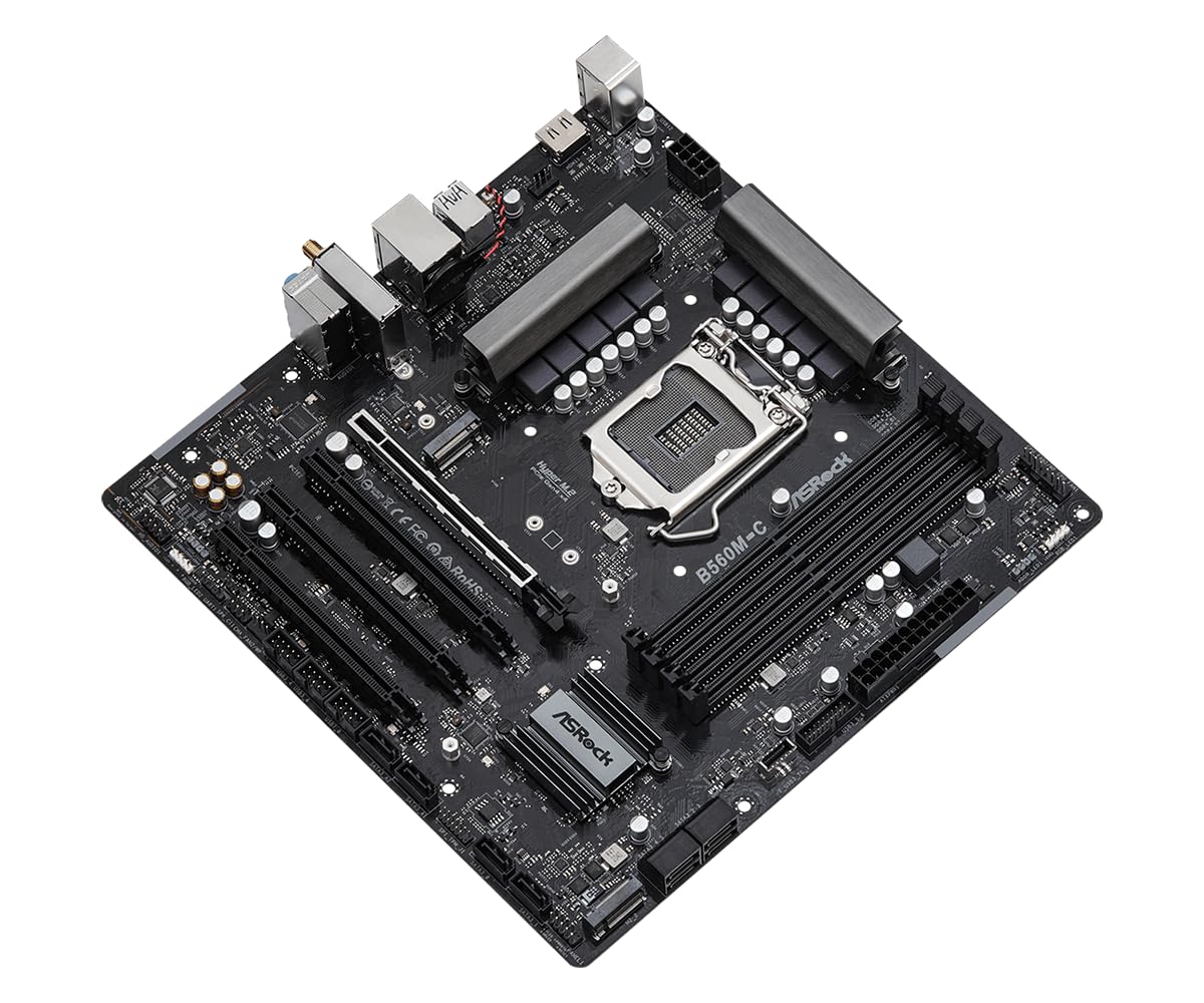Amazon | ASRock B560M-C Micro-ATX マザーボード、第10世代と第11世代