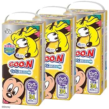 Amazon | グーン ぐんぐん吸収パンツ BIGより大きい/34枚×3個