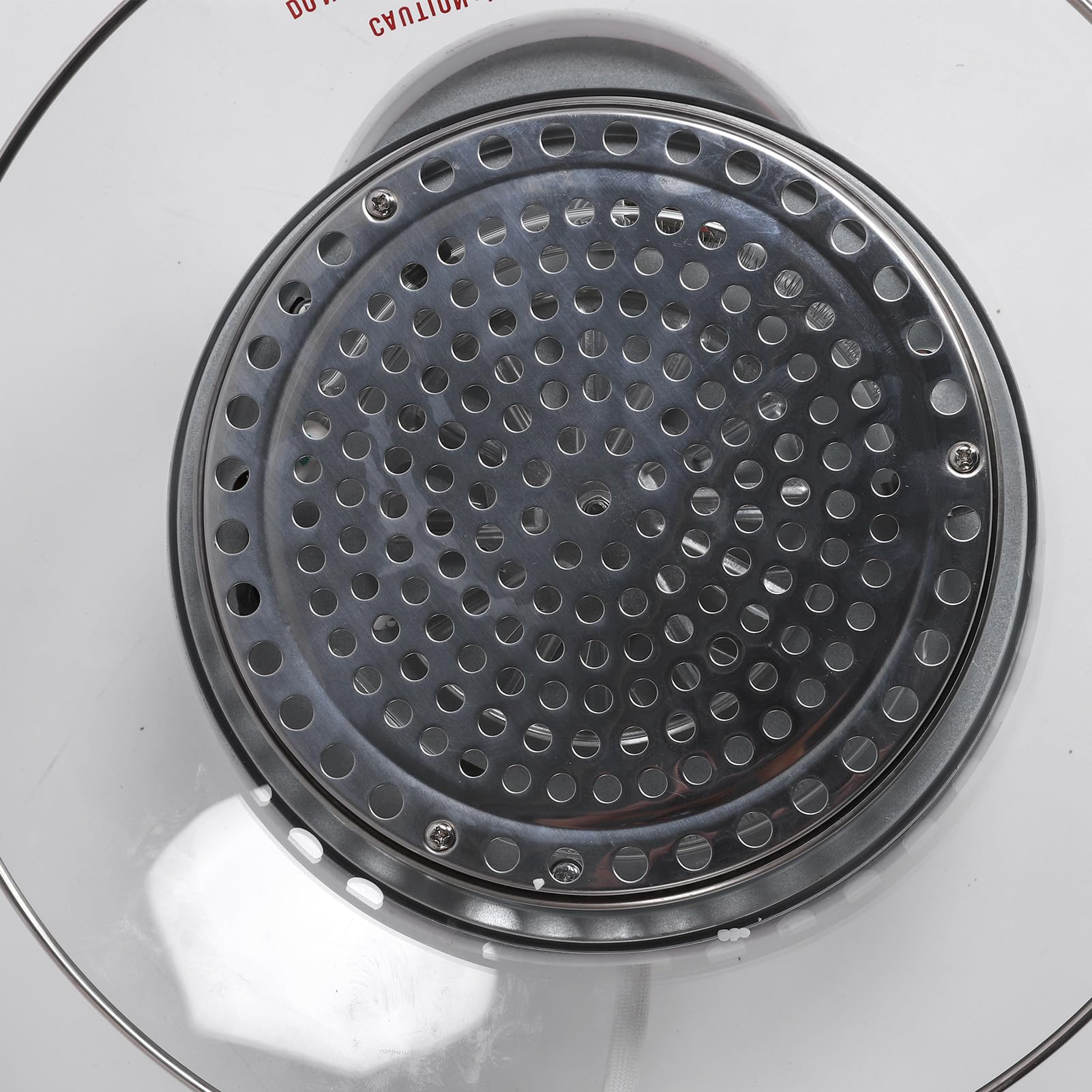 Freidora de Cristal Visible 1200-1400 W 17 L Freidora de Gran Capacidad 65-250 ℃ para Verduras (Enchufe europeo 220V)