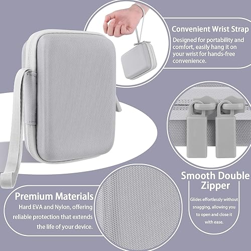 Vista 57 de co2CREA Estuche rígido de repuesto para impresora fotográfica instantánea HP Sprocket portátil de 2 x 3 (funda negra negra)