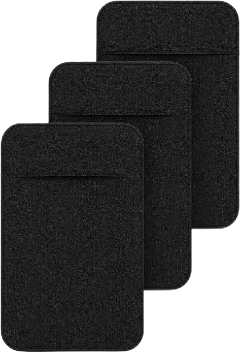 3 Flat Thin Wallet Key Holder, Stretchy Key Organizer Card Sleeve