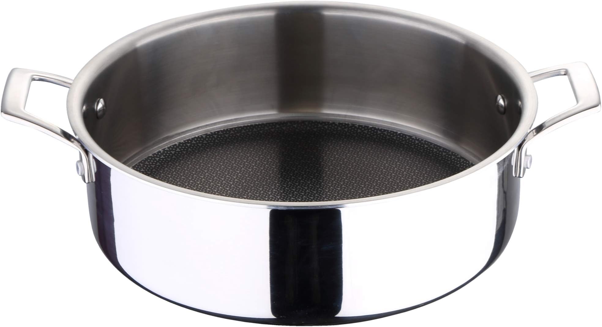 Bergner Ss Try-Ply Lunch Box, 28 cm. diámetro, Chrome