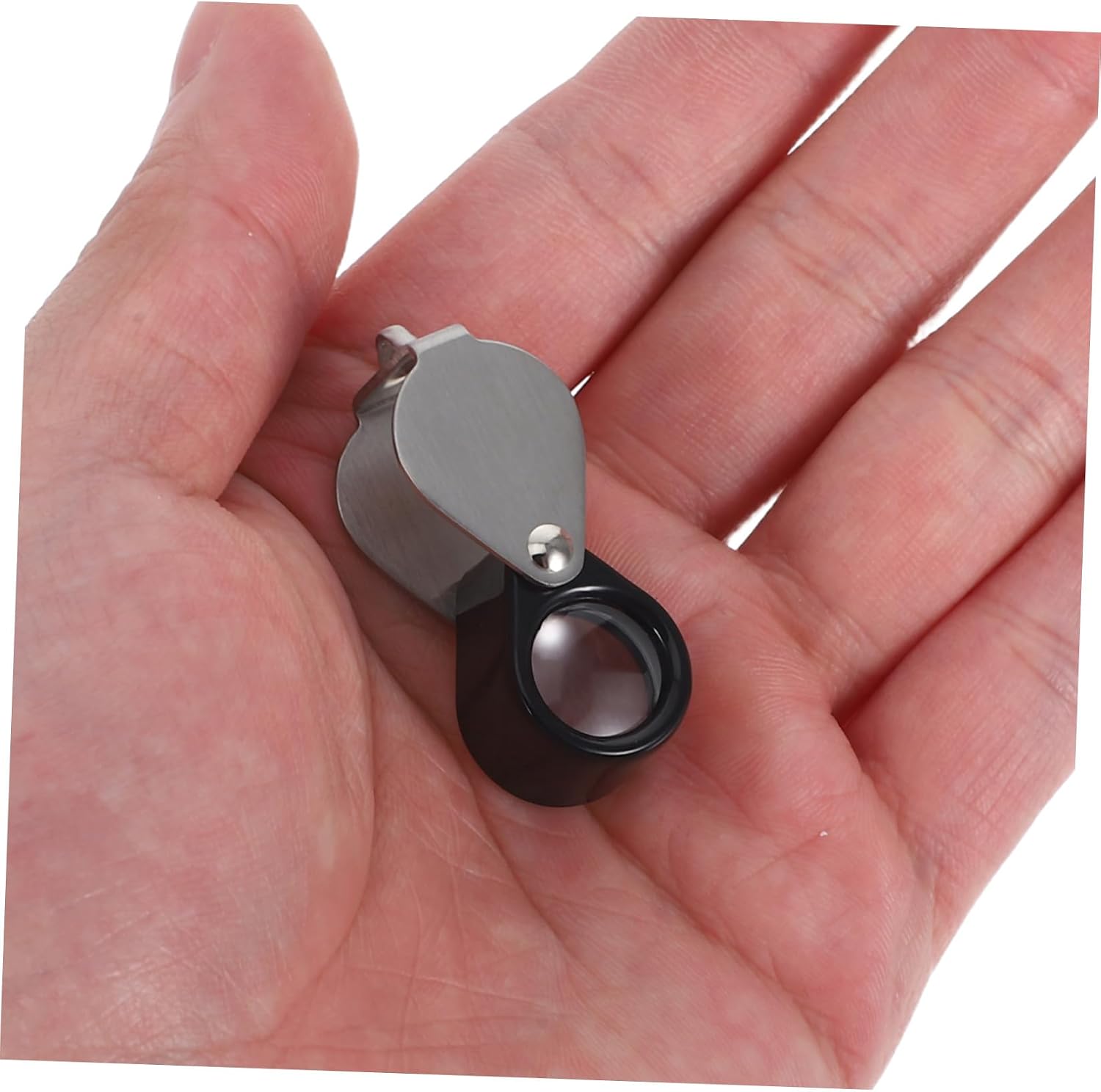 14X Foldable Jewelers Loupe Jewelry Magnifier for Boys and Girls Silver