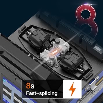 Fiber Splicer ORIENTEK T49 FTTx Mini Fusion Splicer Active Clad-Alignment 3.5 inch Display 8S Fast Splicing 18S Fast Heating w/Spare Electrodes 4000-5000 Times Empalmador De Fibra optica