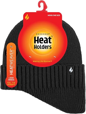 HEAT HOLDERS - Thermal Acrylic Winter Expedition Hat with Drop Neck for Men