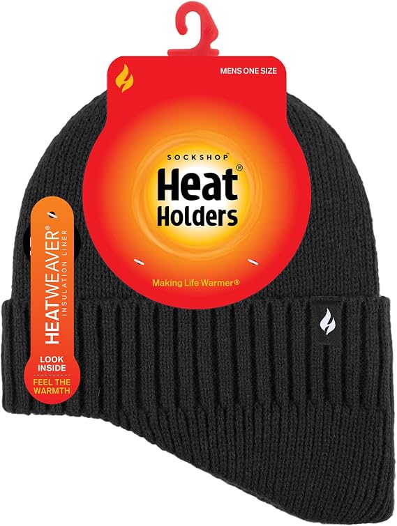 HEAT HOLDERS - Thermal Acrylic Winter Expedition Hat with Drop Neck for Men