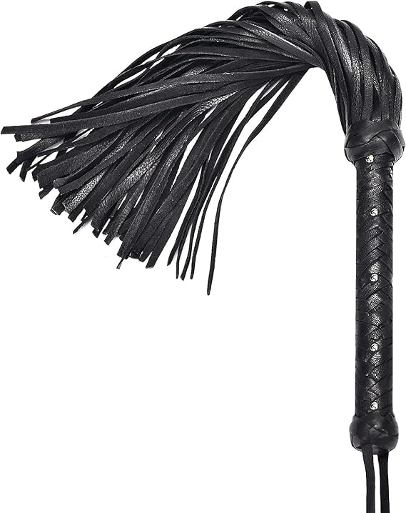 2025 New Leather Flogger Whip for Horse Ridding Black Leather Flogger Online in Pakistan
