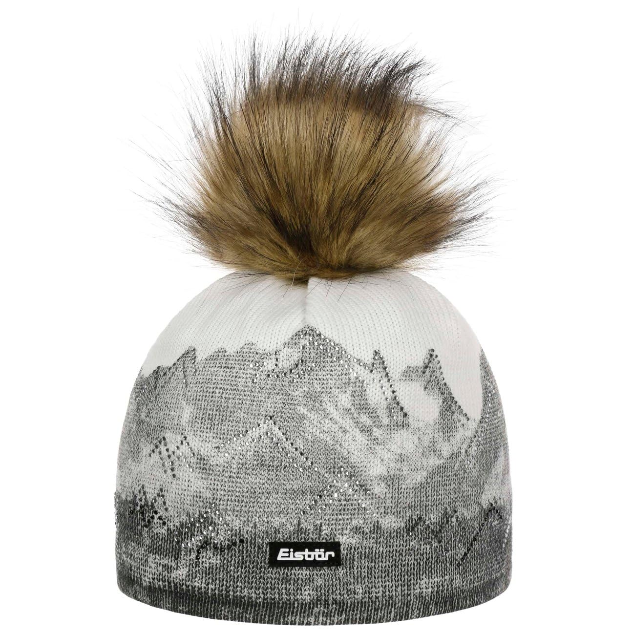 Eisbär Draw Lux Crystal Mountain BeanieKobiety - Made in Austria czapka Beanie na zime damska Z podszewką, podszewką jesień-zima Zima