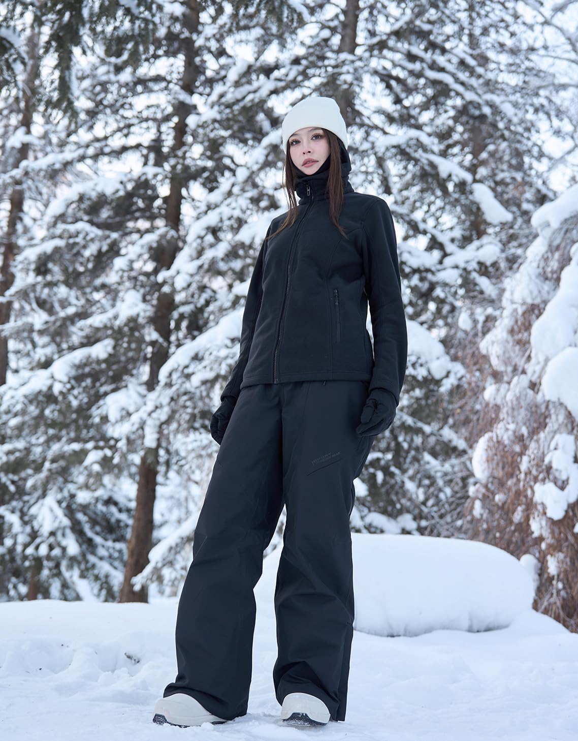 Ski Pants Snow Snowboard Pants Waterproof Insulated Baggy Windproof Hiking Winter Warm for Men Women - Image 2