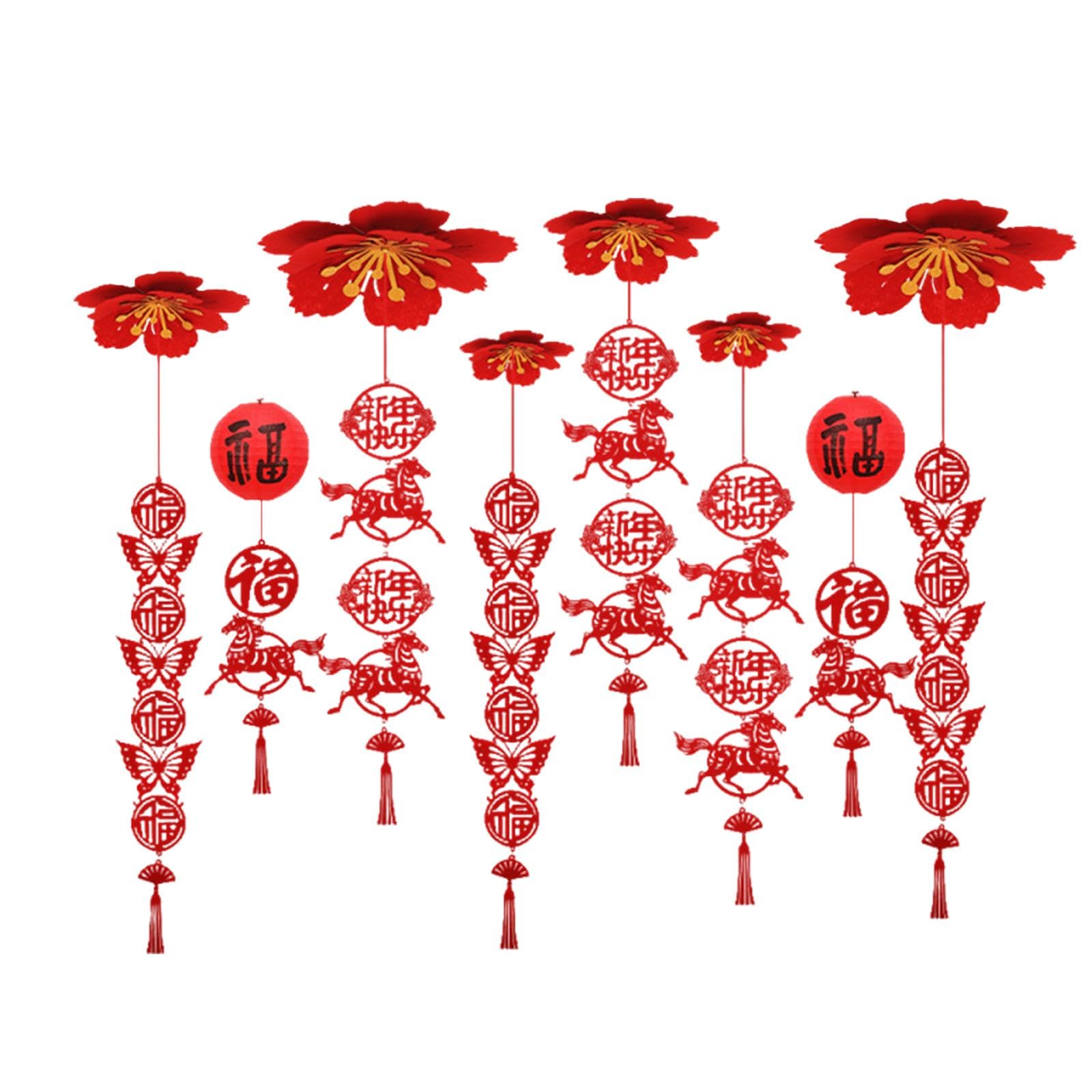 Chinese New Year Ceiling Decoration 2026 Fu Character for Office Celebration Horse|Home & Garden|Greeting Cards & Party Supply|Party Supplies|Party Decorations