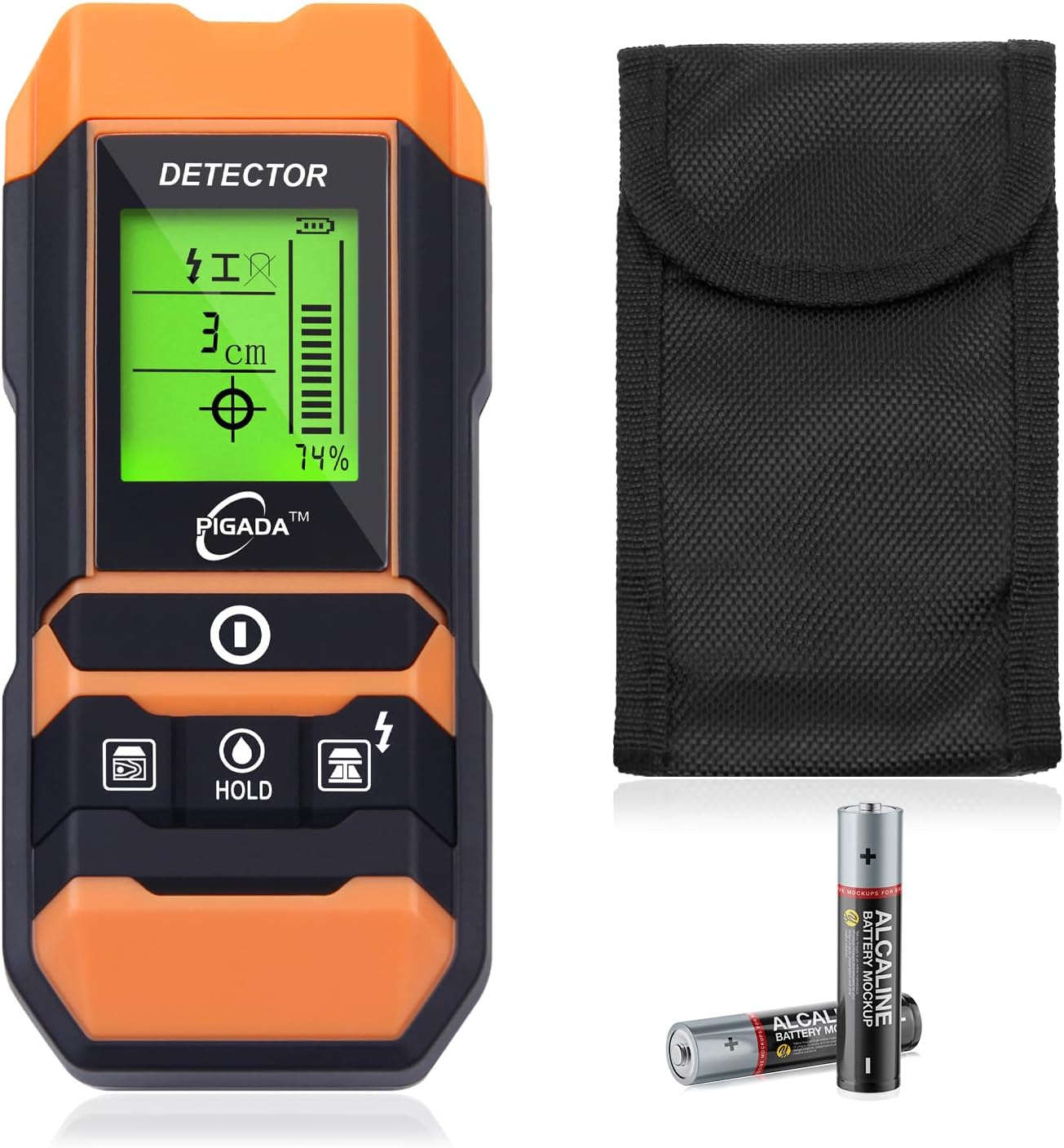 Stud Finder Wall Scanner and Moisture Tester 2-in-1 PIGADA ZK01 Locator 6 Modes Digital Wall Detector for Wood, Metal and Power Lines