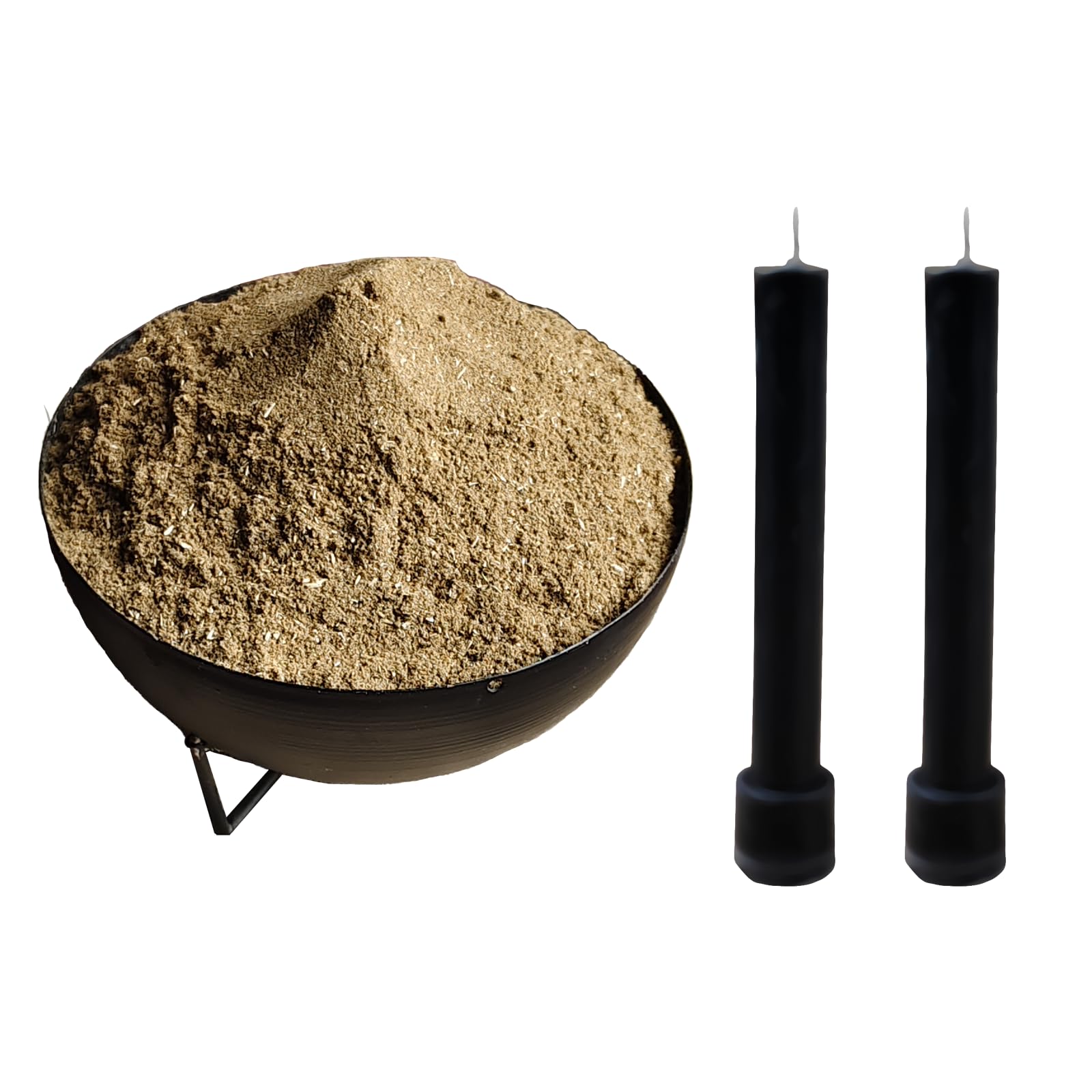 Hecate Magic Mall De-Addiction Intention Mix with 2 Taper Candles | 75+ Ingredient Spiritual Blend for Addiction Release, Aura Cleansing & Energy Detox. (30 Grams)-image-3