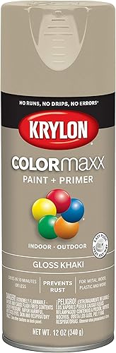 Miniatura 10 de Krylon - Pintura y primer en aerosol COLORmaxx K05505007, 12 onzas, negro brillante