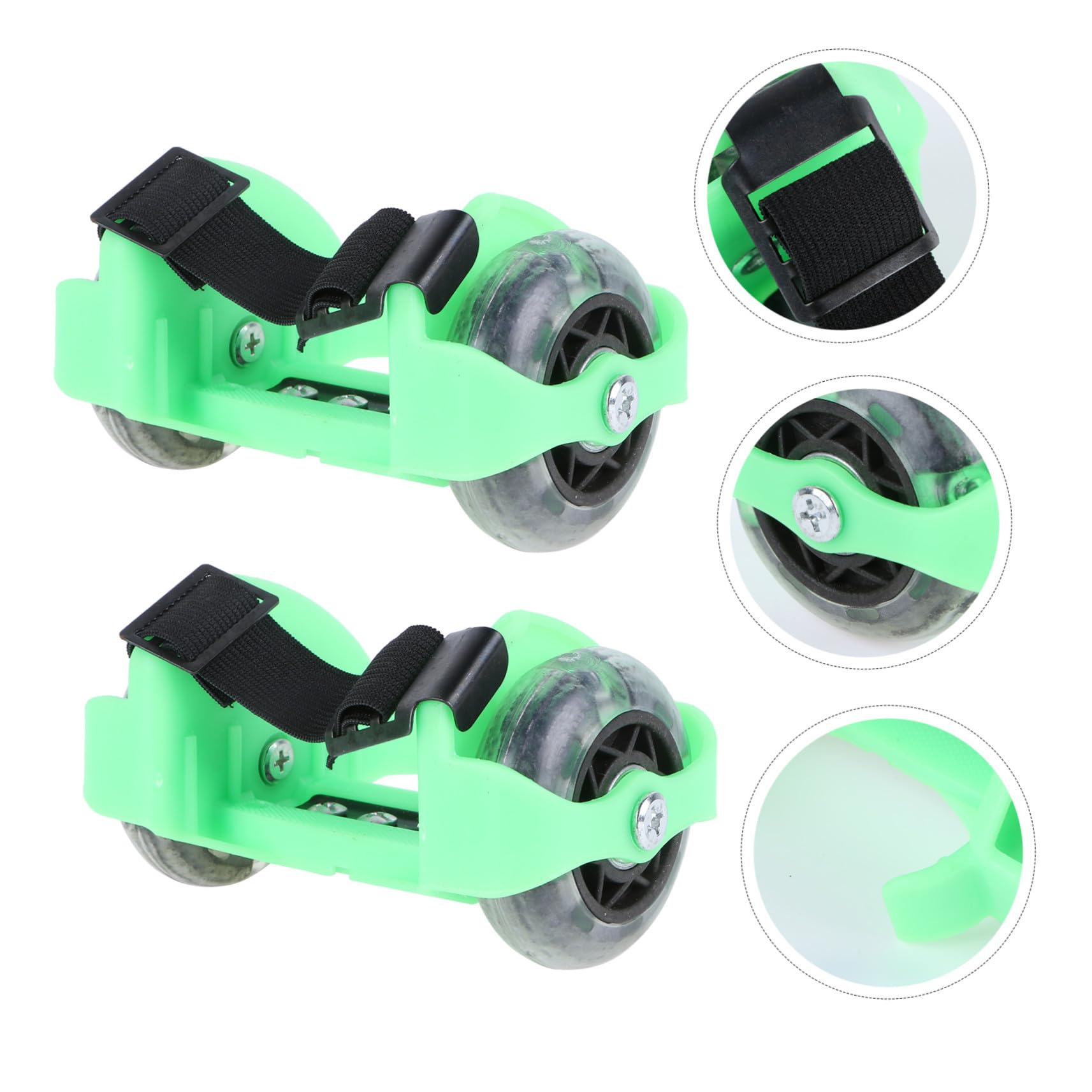 Chaussures de Patin à roulettes Garçon Fille Réglables Vertes avec Roues Lumineuses Roller Sécurisé et Confortable pour Garçon et Fille Protection et Décompression