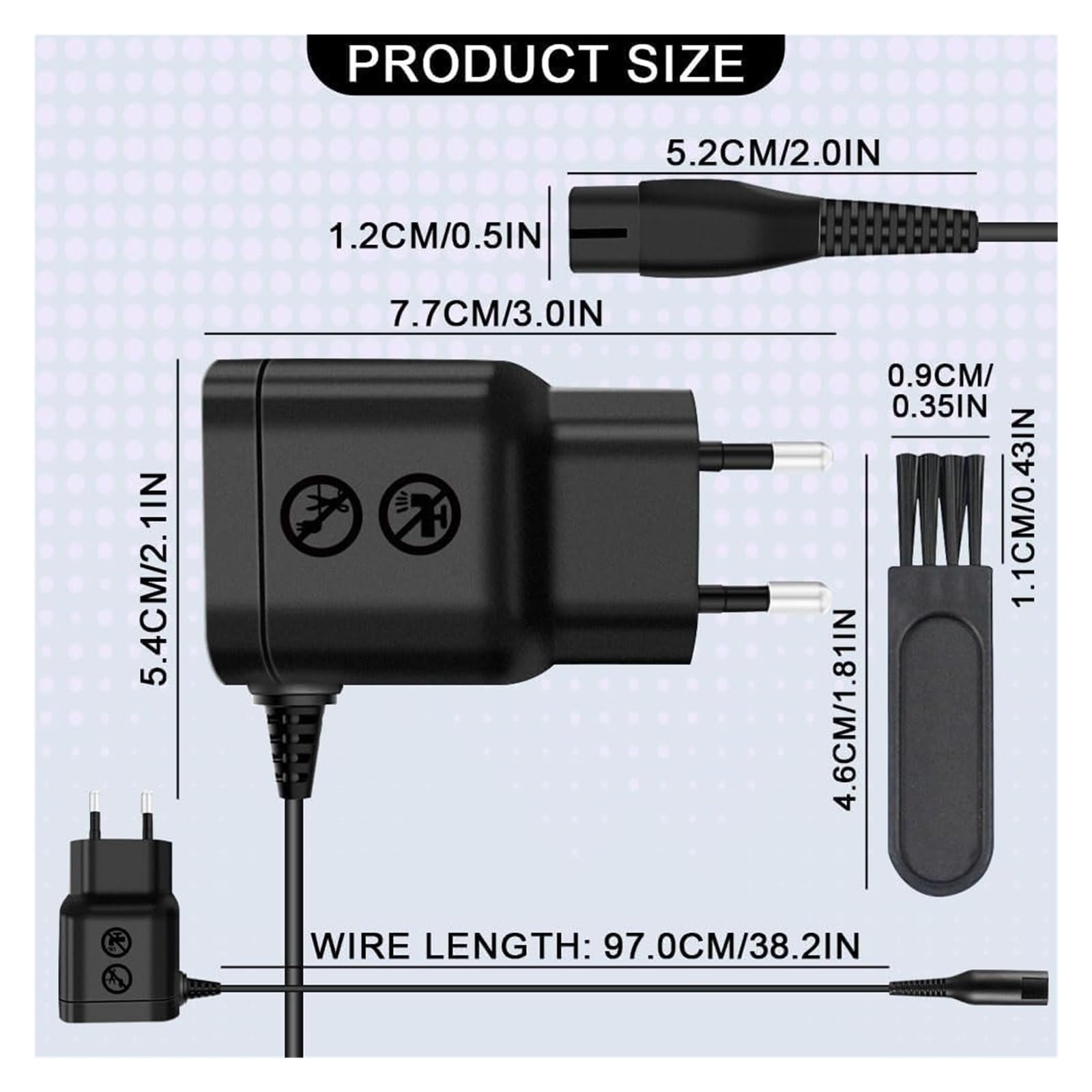 Cable De Carga USB-C De 4,3 V, Compatible Con Philips, Norelco Y Oneblade, Y Afeitadoras De 1 M (3,28 Pies), Compatible Con QP2520/QP2620/RQ311/S300