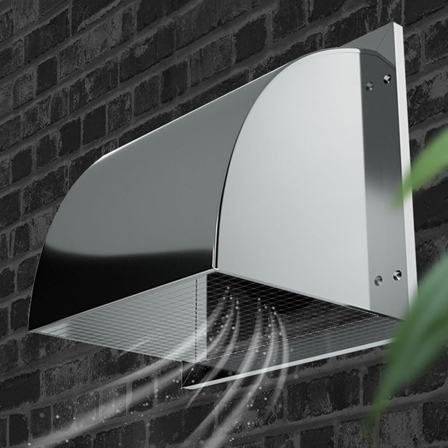 JvFbjLF Square Stainless Steel Vents With Attached Protective Mesh At The Bottom(8inches)