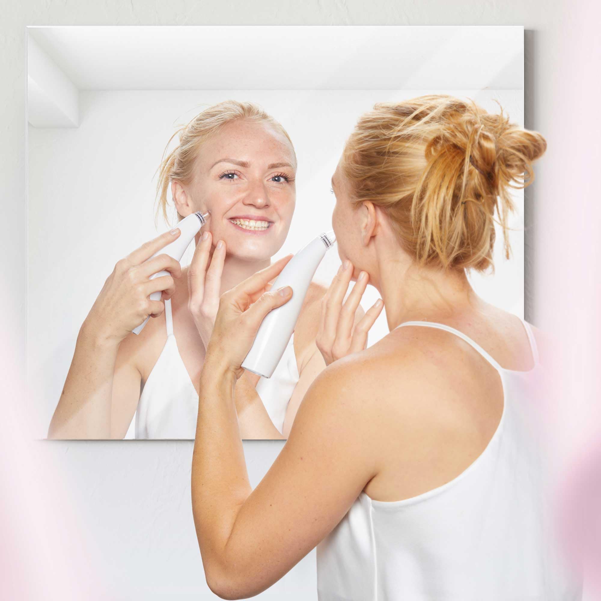 Appareil soin du visage 3-en-1 - Anti points noirs - Anti rides - Exfoliant