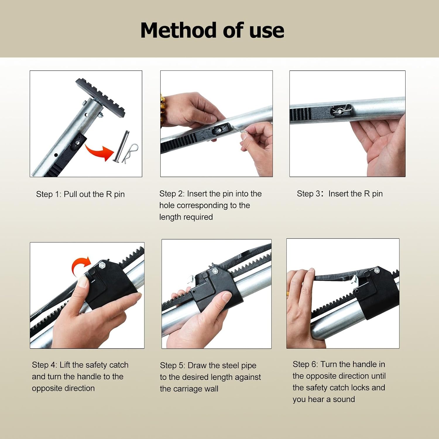 Cargo Stabilizer Bar,Ratcheting Cargo Holder.Telescopic Cargo Stabilizer Bar - Heavy Duty Steel Transport Bar for Trucks, Vans, Trailers - Prevents Shifting of Heavy Items During Transit，（4p