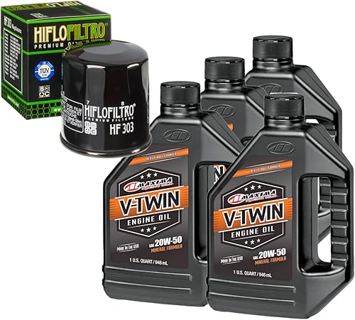 Kit de cambio de aceite para Polaris 2001 Sportsman 500 HO 2x4 V-Twin 20W-50