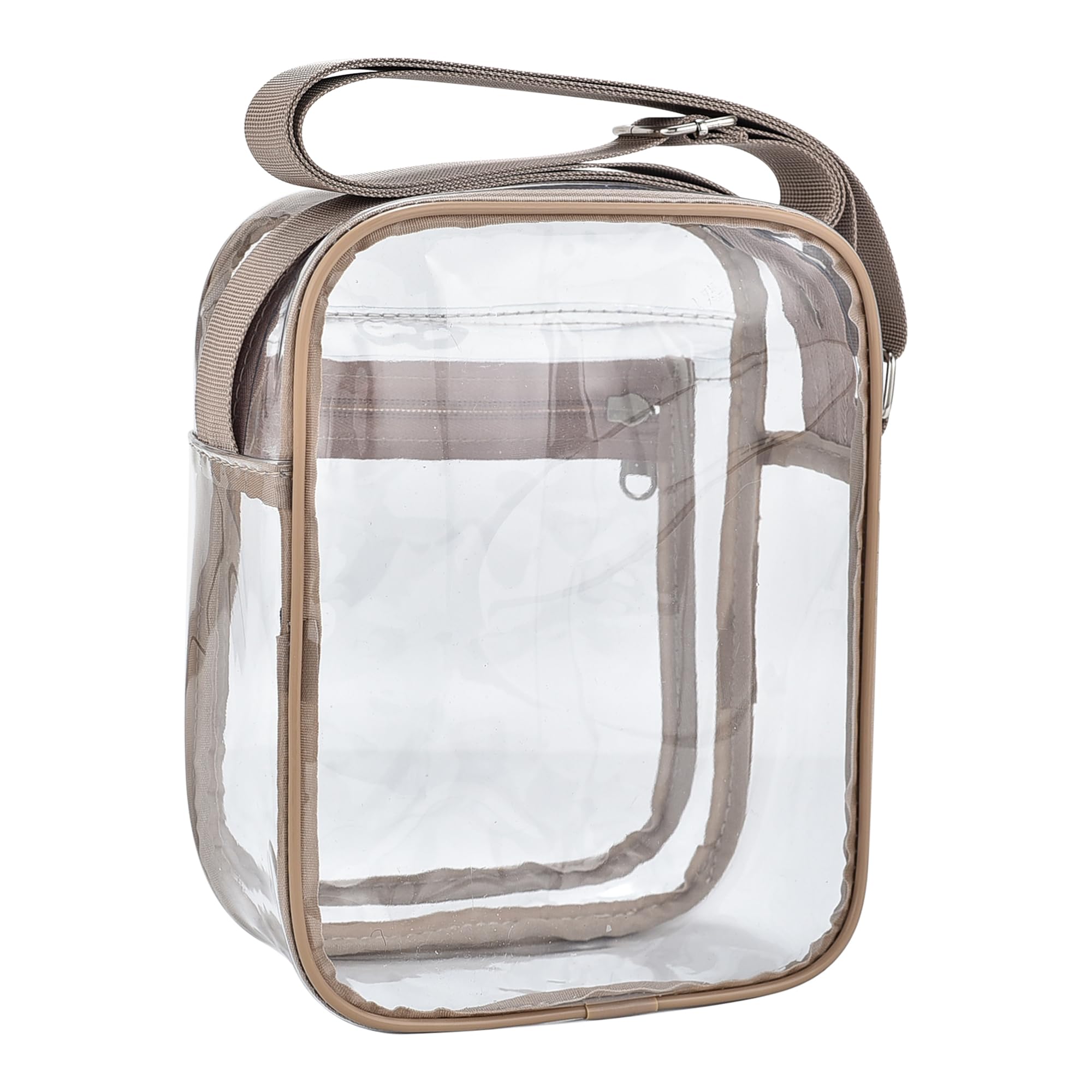 Clear Messenger Bag for Work & Business Travel for Men & Women,Stadium Approved ，Cross-Body Shoulder Bag