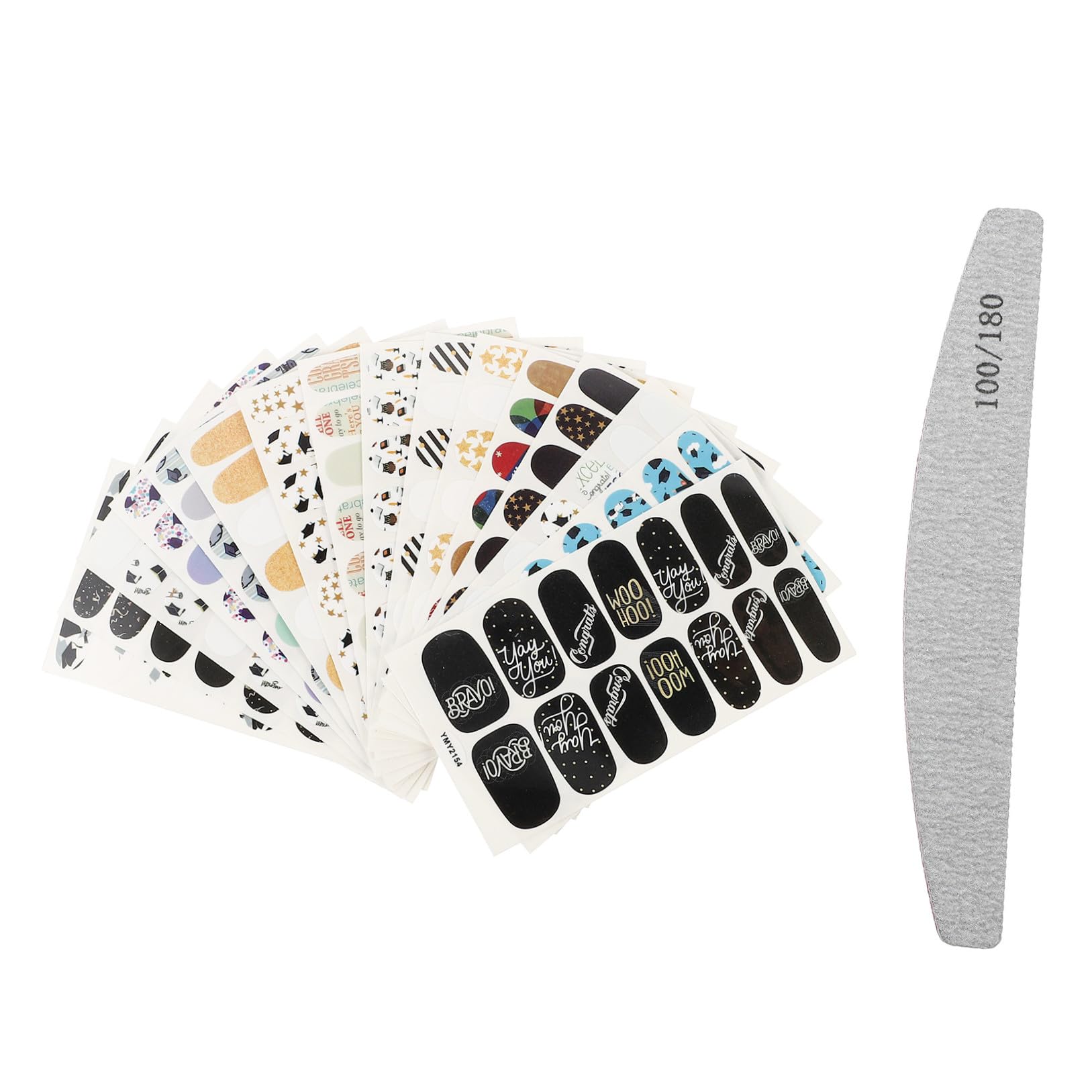 48fogli Adesivi Per Unghie Stickers Decorativi Per Nail Art Facile Applicazione Per e Speciali