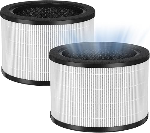 SAKEGDY H7121101 Filtro de repuesto compatible con Govee Air Clean Purifier H7121, filtración 3 en 1 con H13 Grad HEPA, carbón activado y prefiltro,