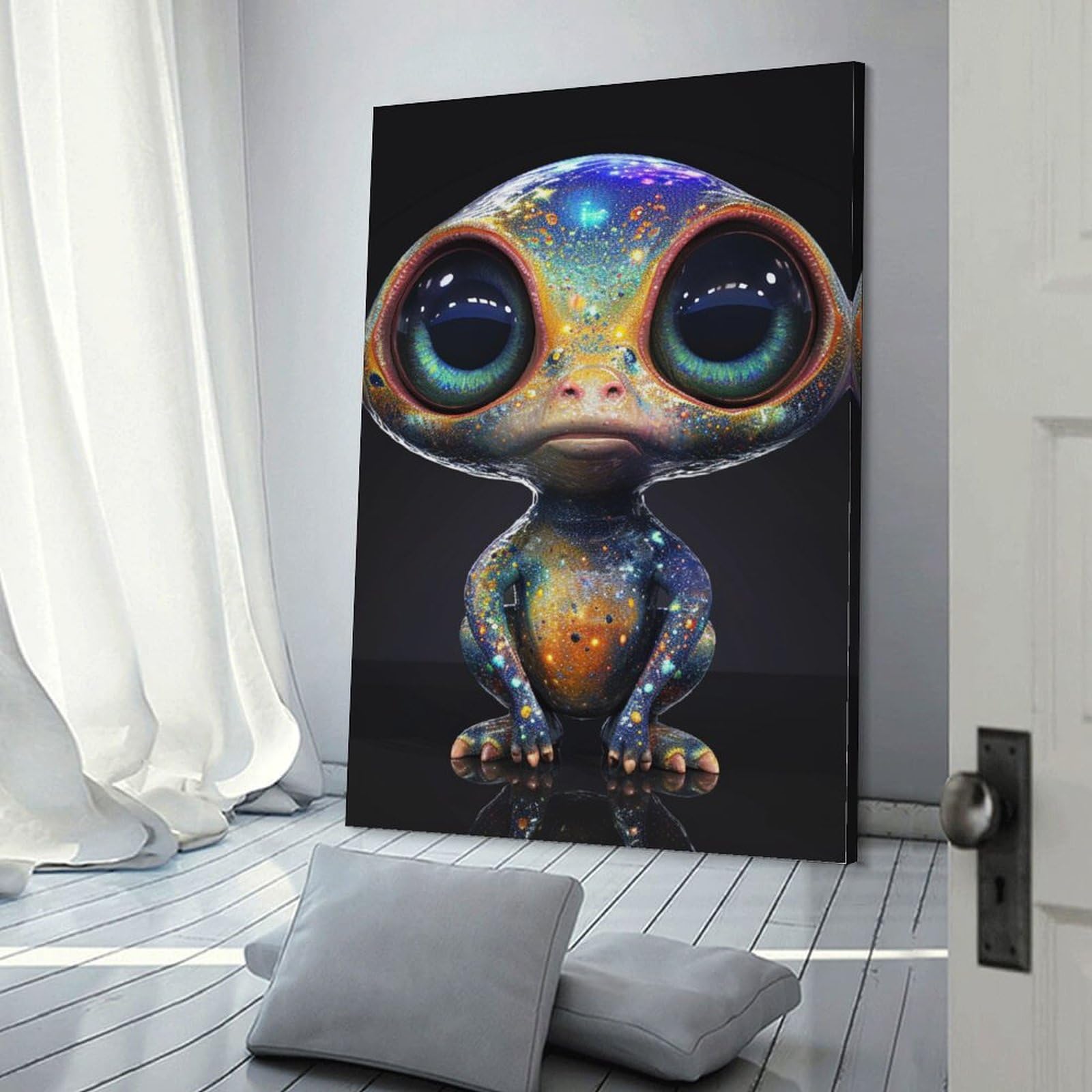 YTPONBCSTUG Cuadro Lienzo Pintura Cartel Alien Impresión De Imagen Cuadros Decorativos Sala De Estar Cuarto De Baño Comedor Decoración De Pared