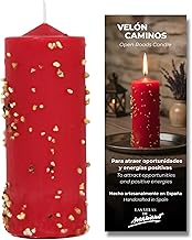 Purpose Candle Opens Paths – Red | Handcrafted Ritualized Candle with Salts and Resins to Power Projects and Remove Obstacles | With Prayer and Instructions
