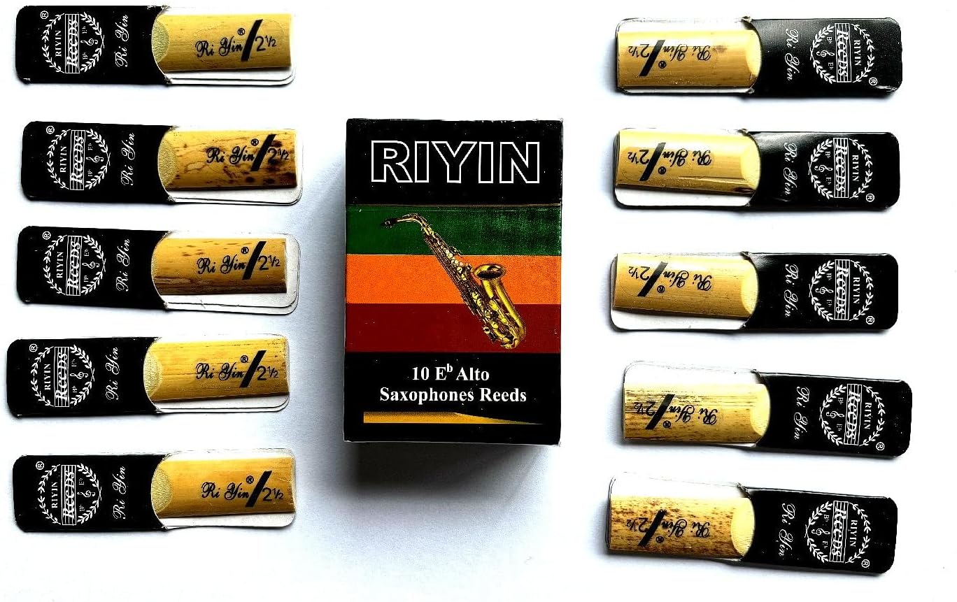 Amazon.com: 10pcs Saxophone Reeds For Alto Saxophone reeds Woodwind ...