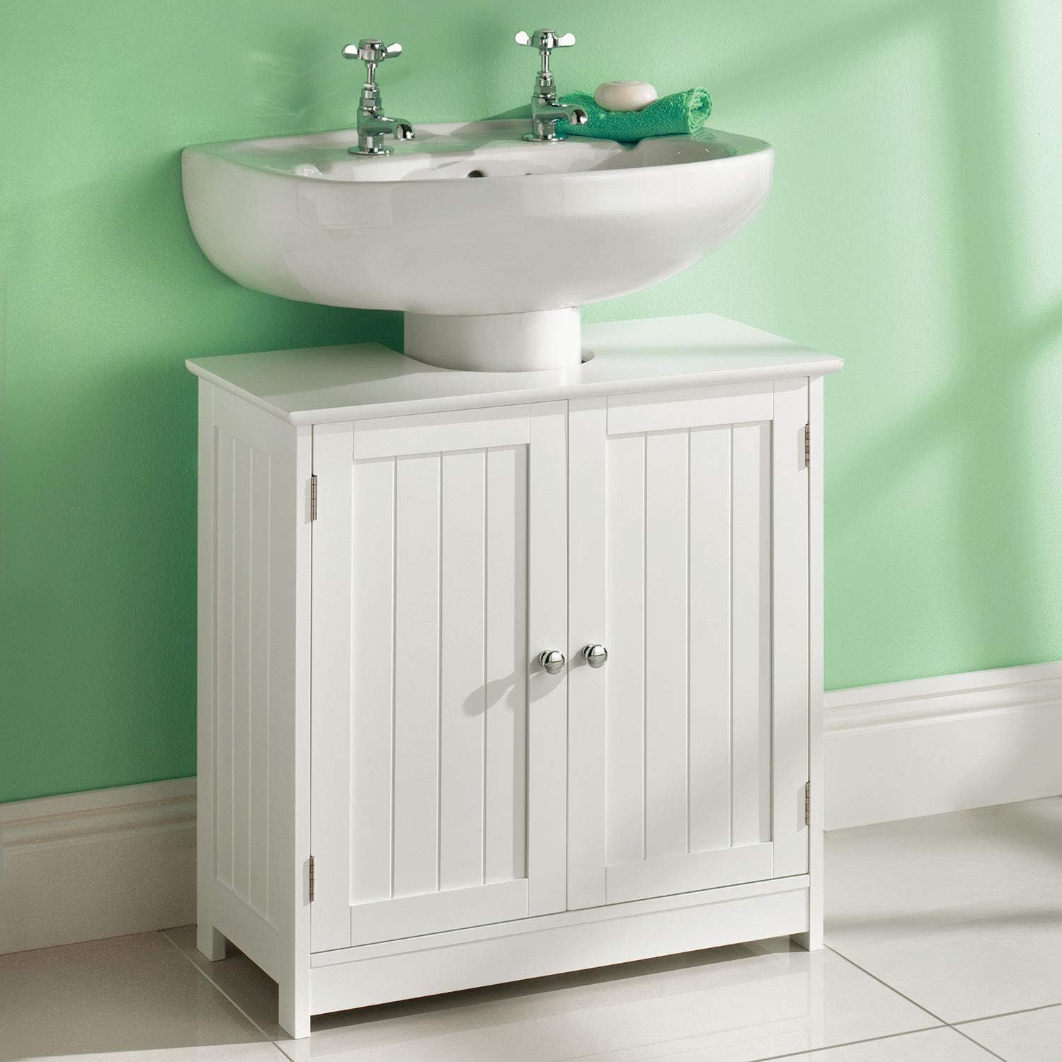 AVC Designs Bathroom Sink Cabinet Under Basin Unit Cupboard Storage ...