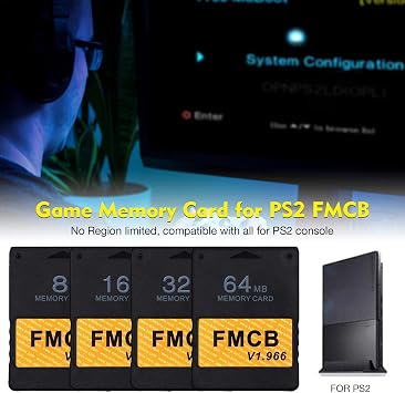 PlayStation 2 PS 2 PlayStation Store Card FCB Playstation 2 Dedicated Memory Card 8/16/32/64 Selectable
