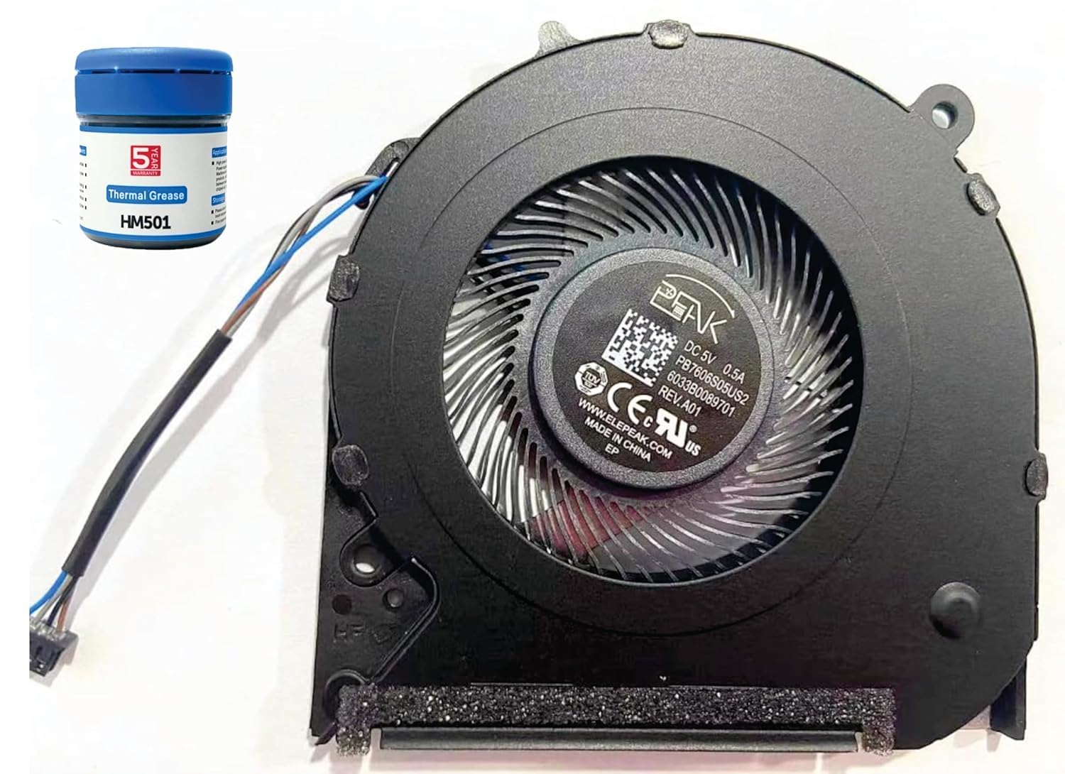 Replacement Internal CPU Cooling Fan for HP 240-g8, 240 g8, 245-g8, 245 g8, 246-g8, 14-cf, 14 cf, 14s cf 14s-cf. Comes With Complimentary MH501 Thermal Greasen (Cooling paste).