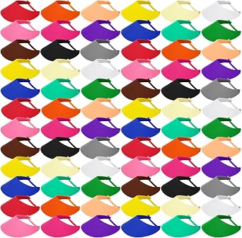 Yahenda Foam Visors for Kids Bulk with Coil Bands Craft Visors Colorful Sun Summer Hats Party Supplies for Boys Girls