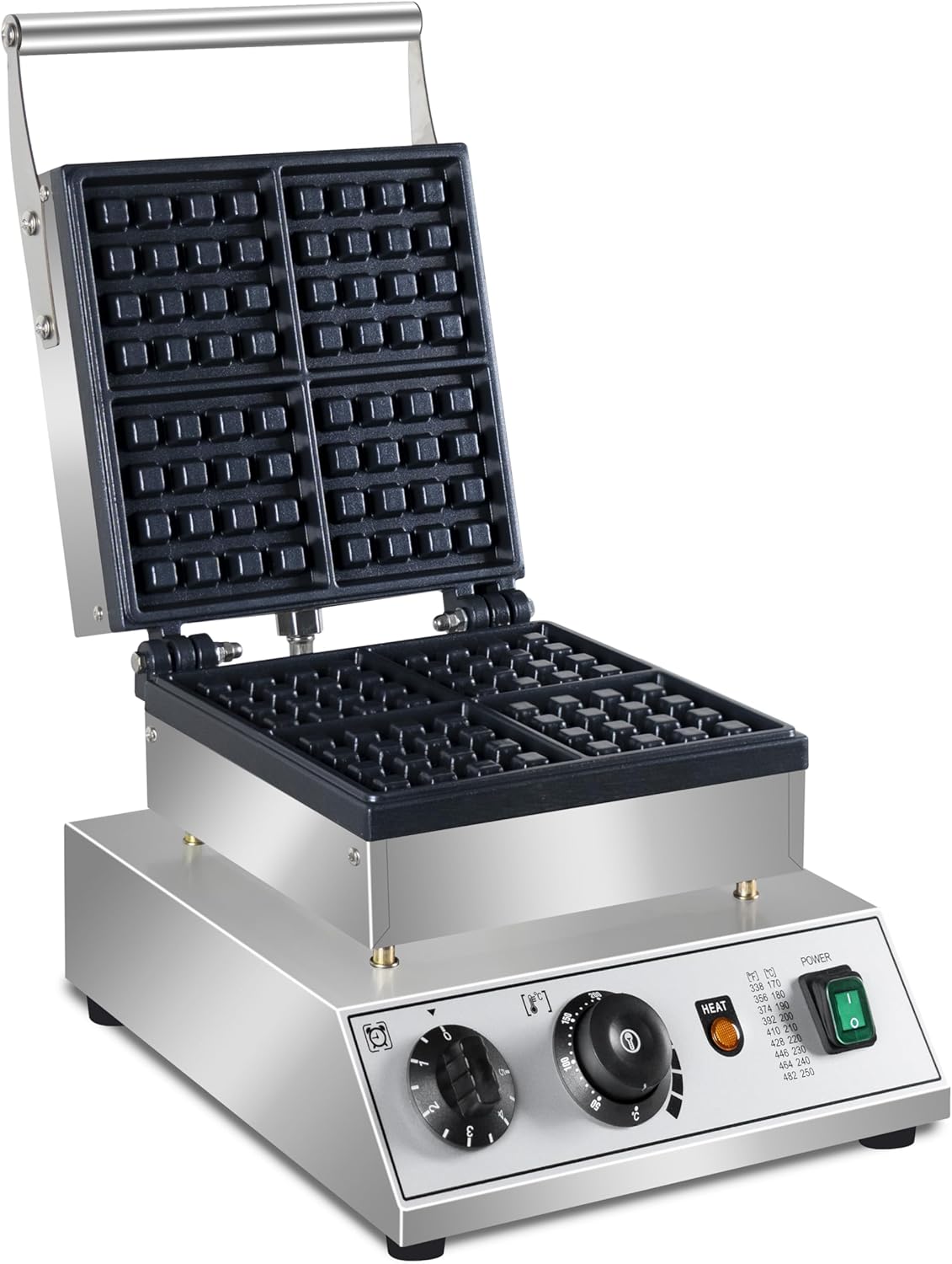 Professional-grade Waffle Maker with Temperature Control