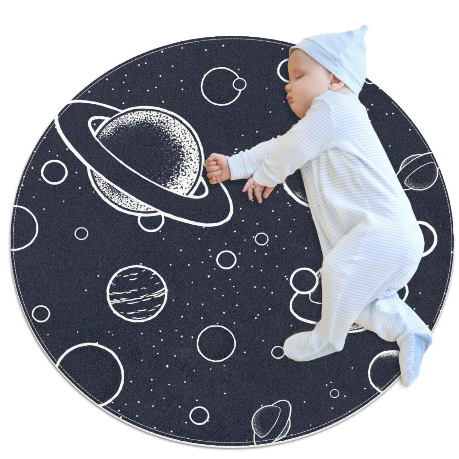 Tapis enfant espace et camomille pour des moments de douceur partagés