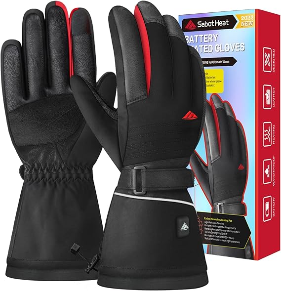 SabotHeat Heated Gloves 3s Fast Heated Electric Gloves, 4 Temperature