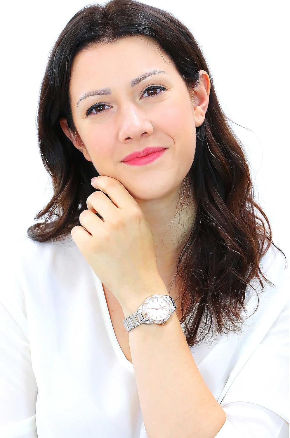 Bulova Orologio Analogico-Digitale al Quarzo Donna con Cinturino in Acciaio Inossidabile 98R281 Bulova Orologio Analogico-Digitale al Quarzo Donna con Cinturino in Acciaio Inossidabile 98R281