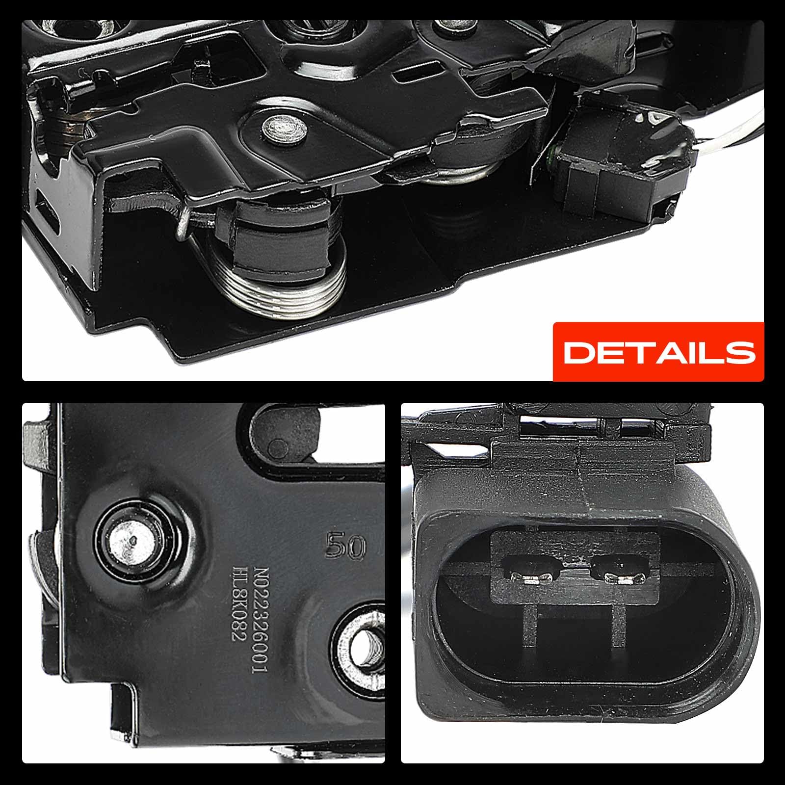 Frankberg Serratura cofano Motore Cofano Motore 2-Poli Compatibile con A4 Avant 8K5 A4 8K2 A4 Allroad 8KH Q5 8RB A5 Sportback 8TA Replace# 8K0823509