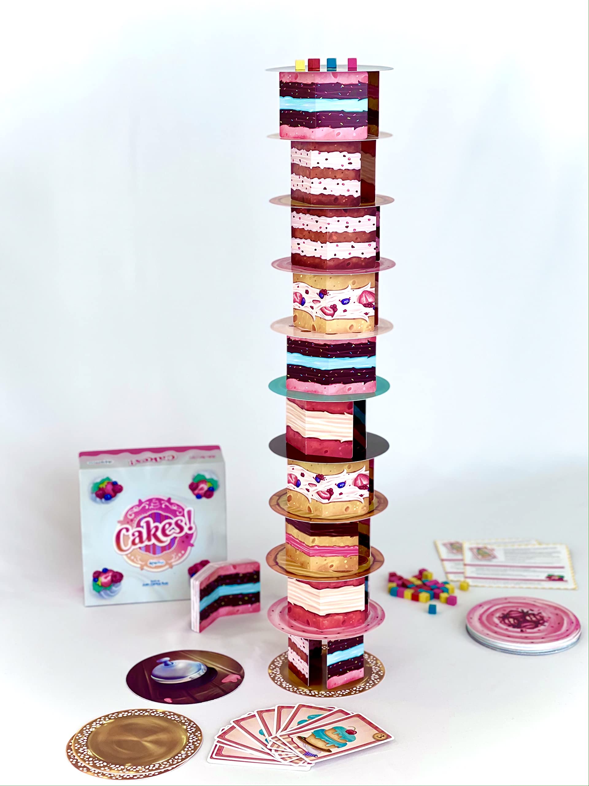 Atomo Games Cakes! The Board Game, 2 to 4 Players, Ages 5 and Up, 15 Min Gameplay, Family-Friendly, Red, Blue, Green - Image 2