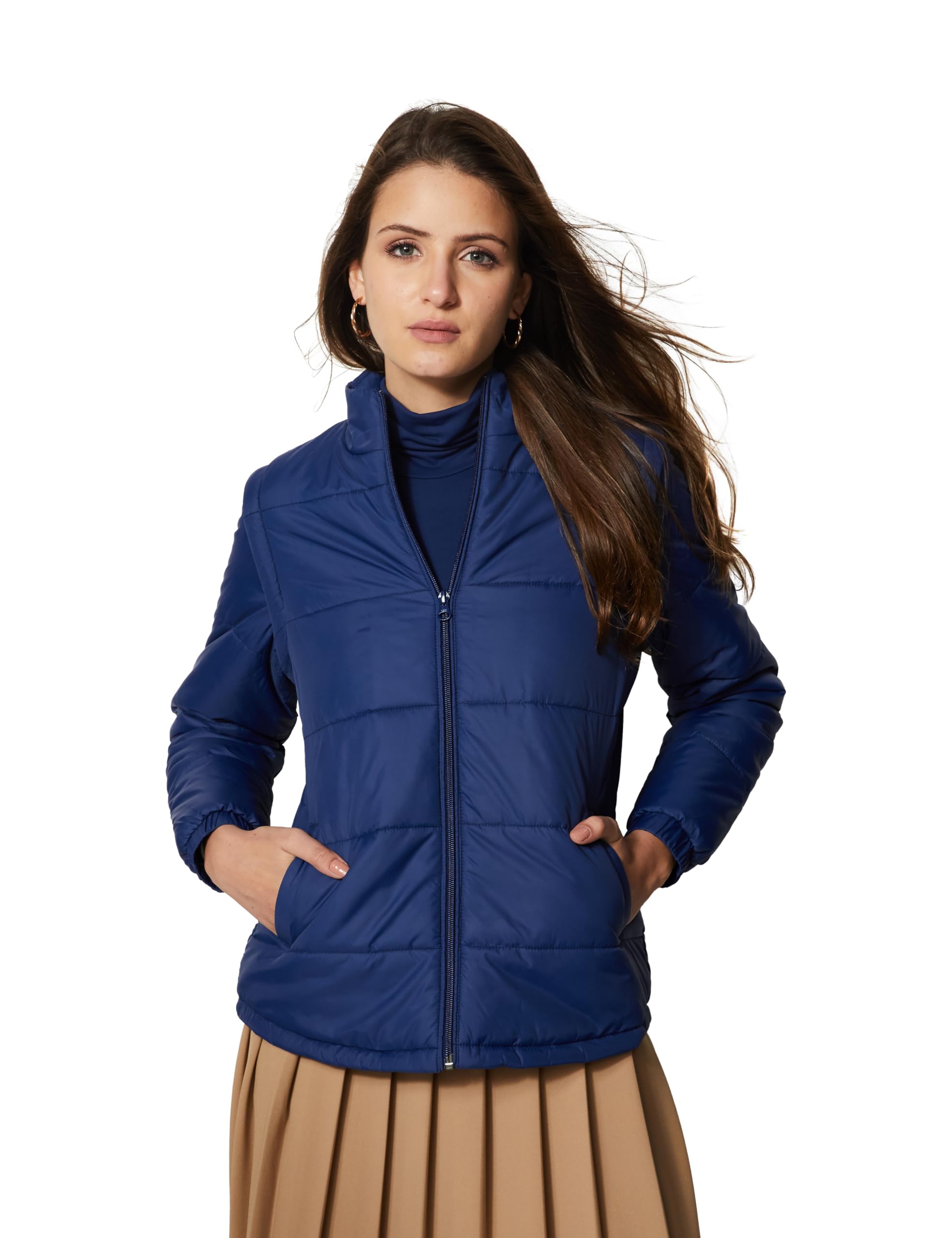 amazon brand - symbol Women's 100% Polyester Regular Jacket-picture-11