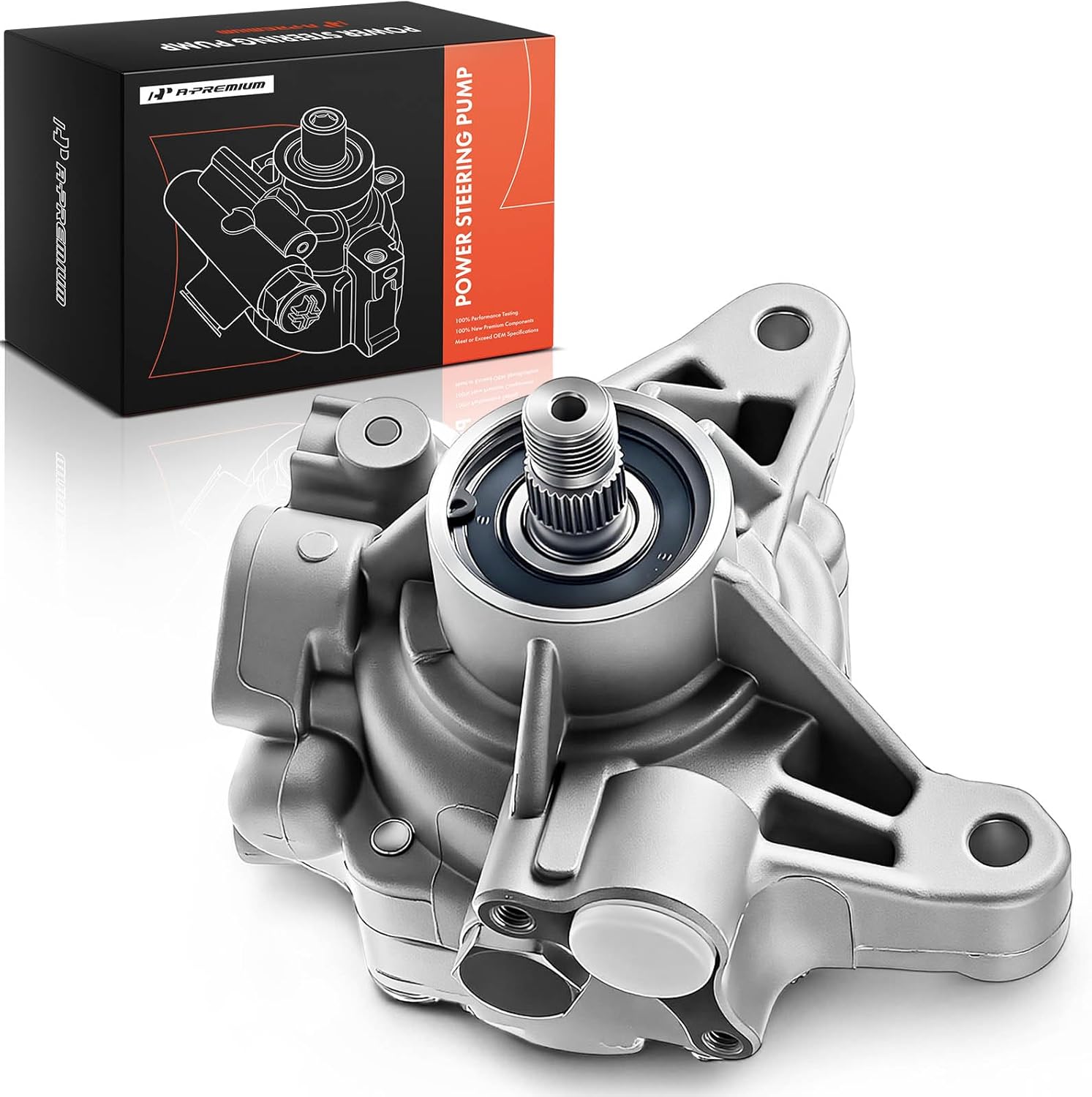 A-Premium Power Steering Pump Compatible with Honda CR-V CRV 2003-2004, Element 2003 2004 2005, L4 2.4L Gas, Replace # 56100-PZD-A01, 31053GA263