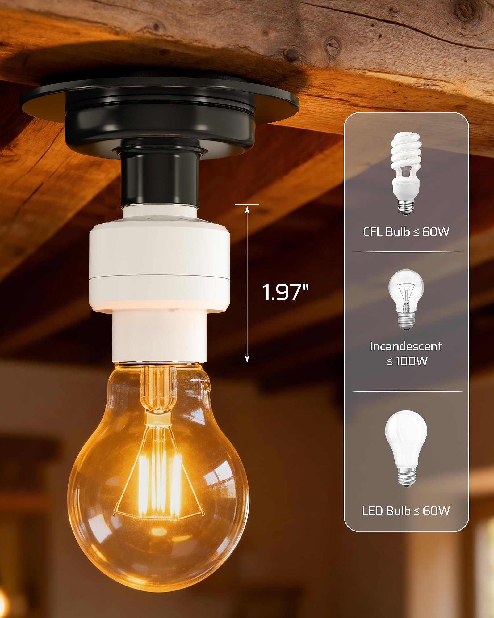 Programmable Remote Light Socket - No Wiring! -5