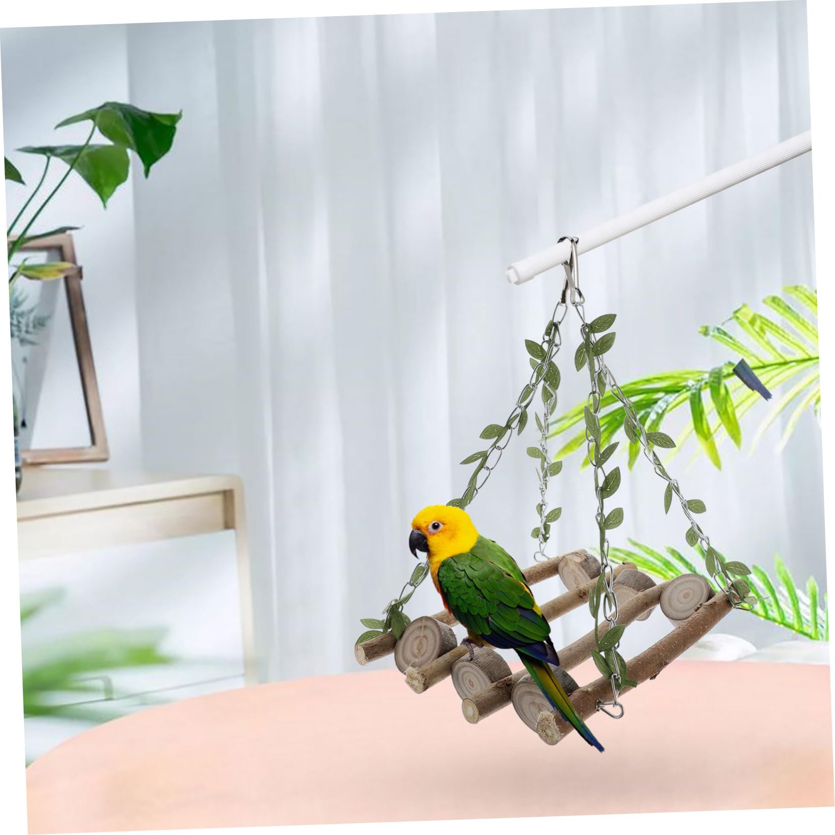 BESPORTBLE 3stücke Pet Bird Cage Toy Kletterleiter Und Schaukel Für Papageien Hängendes Spielzeug Aktivität Und Spaß Für Wellensittiche Und Ähnliche Vögel