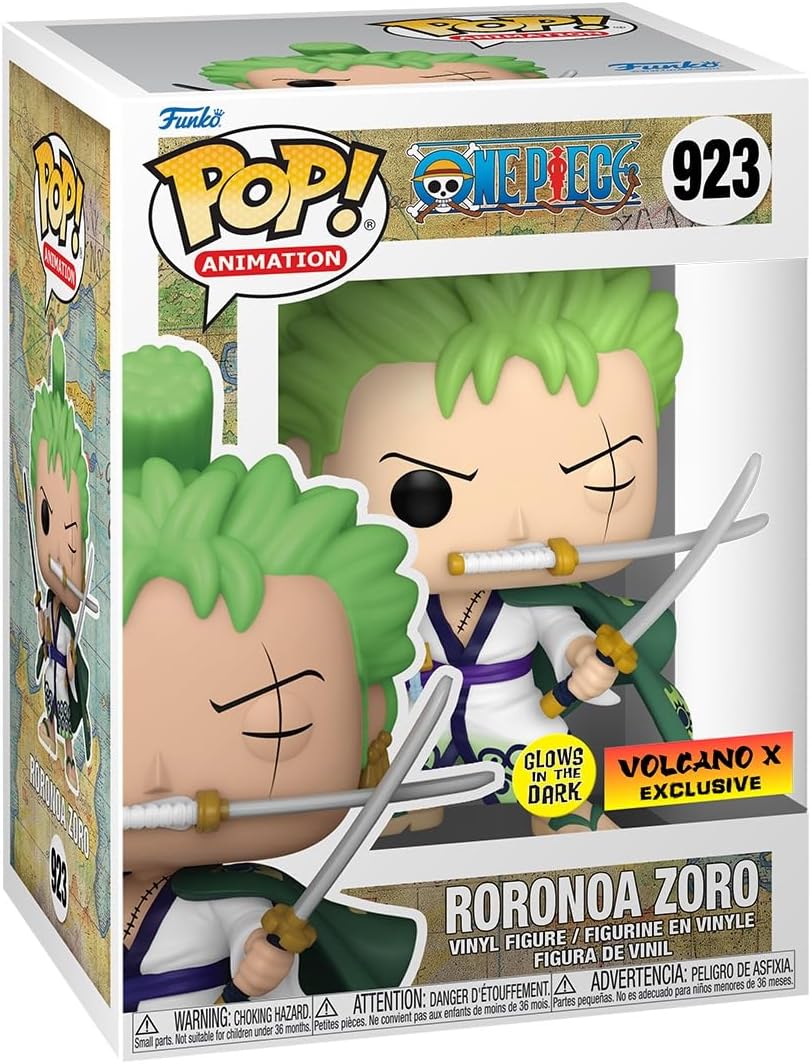 POP! Animation One Piece Roronoa Zoro (Glow in The Dark), Exclusive