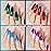 YTD Likomey Color Changing Gel Nail Polish 6 Colors with Base and Top Coat Kit,Fall Winter Mood Temperature Change Colors Red Green Blue Ombre Thermal Manicure UV Color Gel Set,8 Pcs 7.5 ml