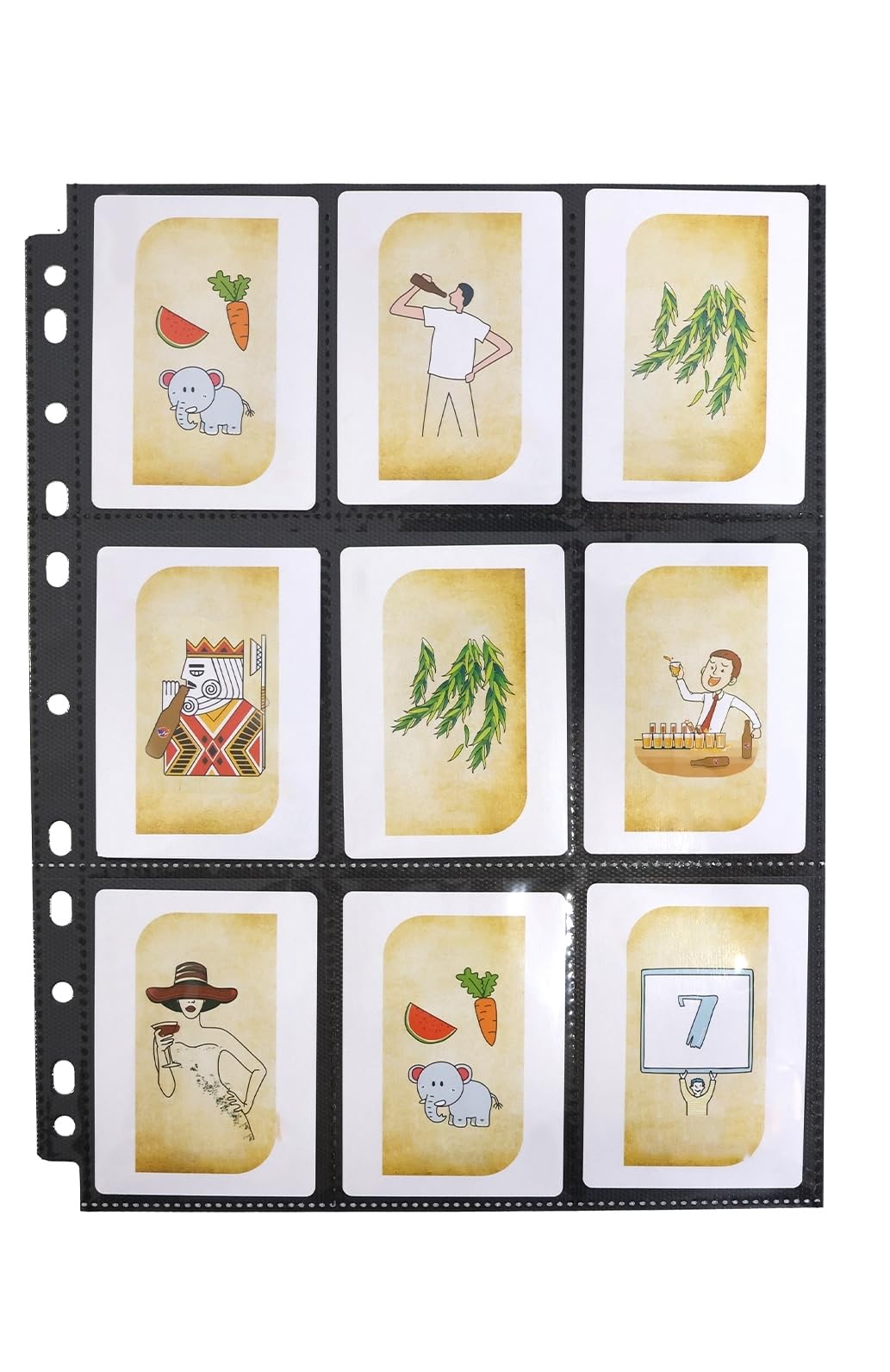 720 Pochettes pour Cartes, Noir Transparent 40 Double Page Protège Carte, 11 Troux, Transparents Jeu de Cartes Porte-Cartes Ensemble, accessoires de cartes à collectionner transparents 720 Pochettes pour Cartes, Noir Transparent 40 Double Page Protège Carte, 11 Troux, Transparents Jeu de Cartes Porte-Cartes Ensemble, accessoires de cartes à collectionner transparents