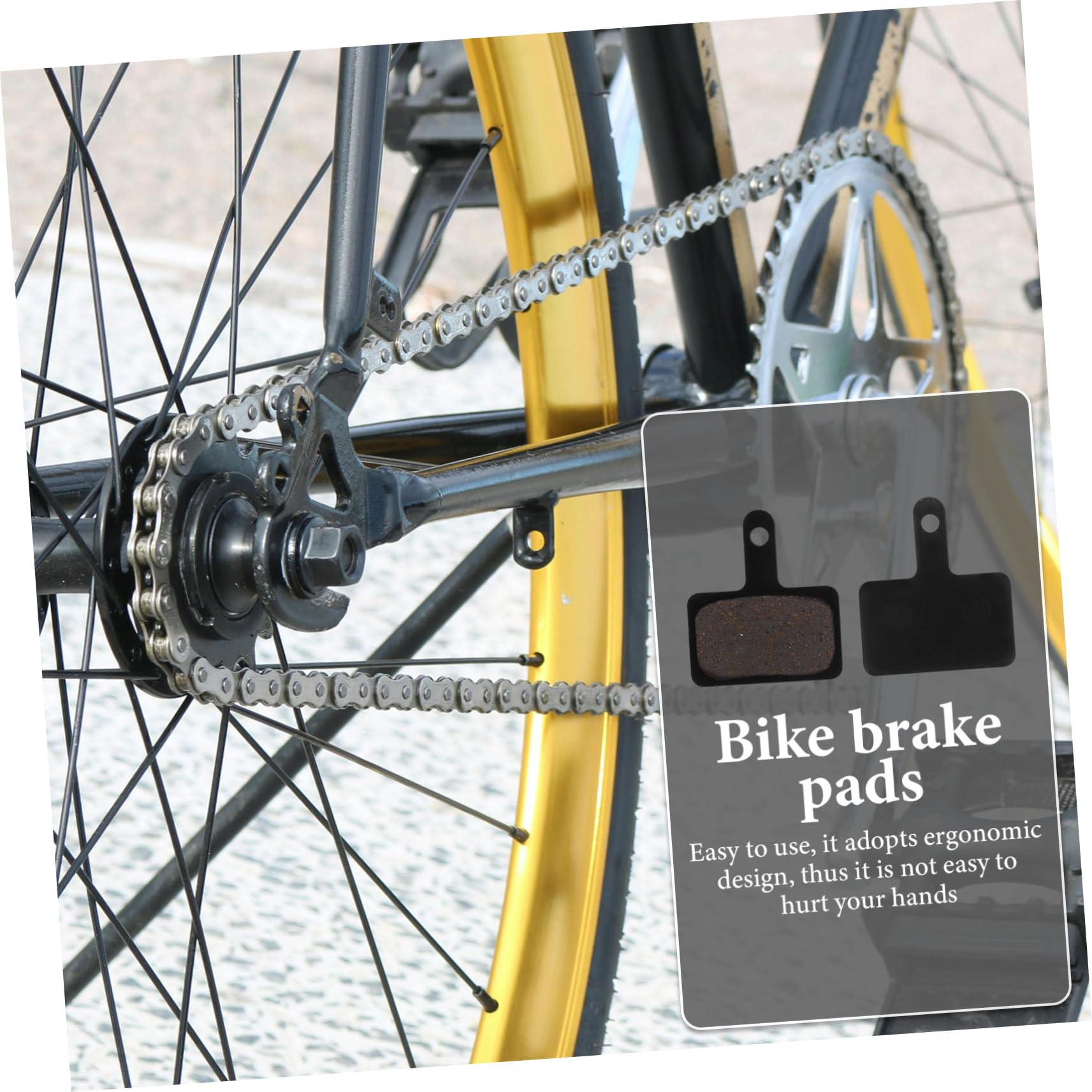 YARNOW Plaquettes de Frein vélo câble de Changement de Vitesse de vélo kit de Frein à Disque hydraulique plaquette de Frein de vélo légère vélo de Frein Fibre de cuivre Black